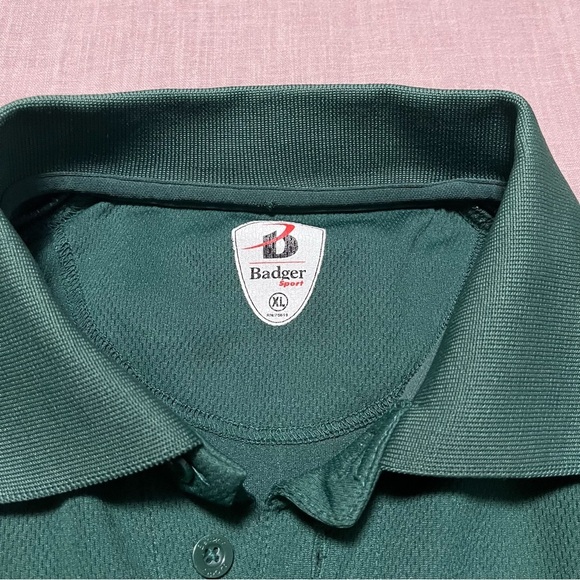 Vintage Miami Hurricanes Green and White Polo Shirt Size XL baggy breathable - Picture 4 of 7